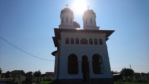 Wall Church City Novaci Orthodox Christian Church Built Interwar Period — Stock Photo, Image