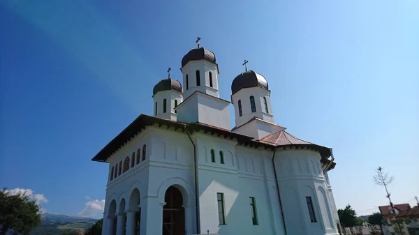 Église Murale Dans Ville Novaci Est Une Église Chrétienne Orthodoxe — Photo