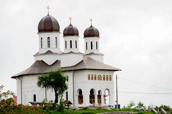 Novaci Város Fali Temploma Egy Ortodox Keresztény Templom Melyet Két Stock Fotó