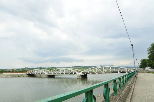 Ponte Jiu Ponte Ferdinando Ponte Ferro Jiu Inaugurato Nel Luglio — Foto Stock