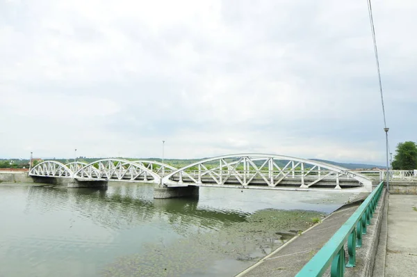 Puente Jiu Puente Fernando Puente Hierro Sobre Jiu Inaugurado Julio —  Fotos de Stock