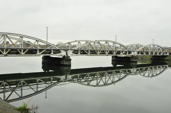 Мост Цзю Мост Фердинанда Железный Мост Через Цзю Открылся Июле — стоковое фото