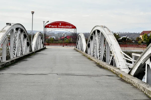 Ponte Jiu Ponte Ferdinando Ponte Ferro Jiu Inaugurato Nel Luglio — Foto Stock