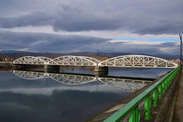 Міст Цзю Або Міст Фердинанда Залізний Міст Через Цзю Відкритий — стокове фото