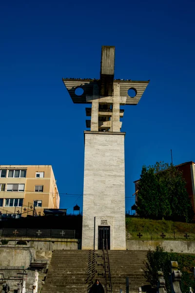 Elevation Holy Cross Hermitage Ortodox Eremitage Byggd Rapa Robilor Känd — Stockfoto