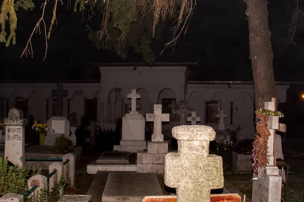 Cruz Piedra Monumento Funerario Símbolo Ortodoxo Muerte Resurrección Siendo Uno —  Fotos de Stock