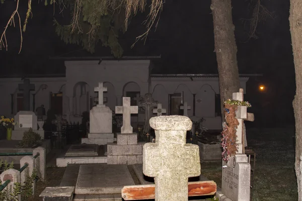 Das Steinkreuz Ist Ein Grabdenkmal Orthodoxes Symbol Des Todes Und — Stockfoto