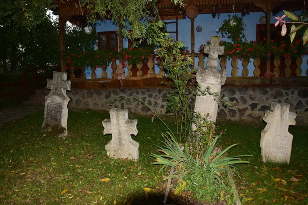 Stone Cross Funerary Monument Orthodox Symbol Death Resurrection Being One — Stock Photo, Image