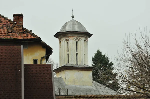 Cerkiew Prawosławna Targu Jiu Poświęcona Świętym Hierarchowi Mikołajowi Andriejowi Założona — Zdjęcie stockowe