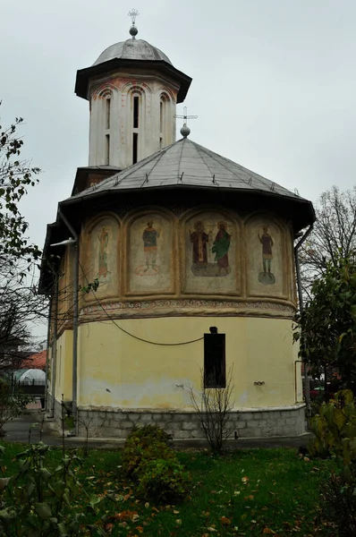 Iglesia Ortodoxa Targu Jiu Dedicada Los Santos Jerarca Nicolae Andrei —  Fotos de Stock
