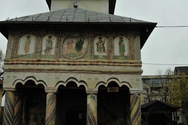 Die Orthodoxe Kirche Targu Jiu Die Den Heiligen Hierarchen Nicolae — Stockfoto