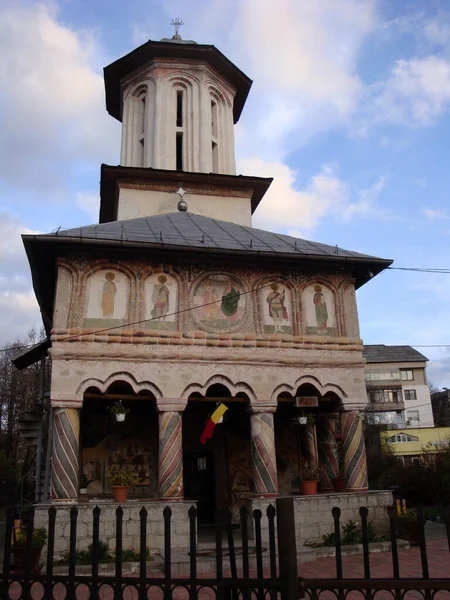 Die Orthodoxe Kirche Targu Jiu Die Den Heiligen Hierarchen Nicolae — Stockfoto