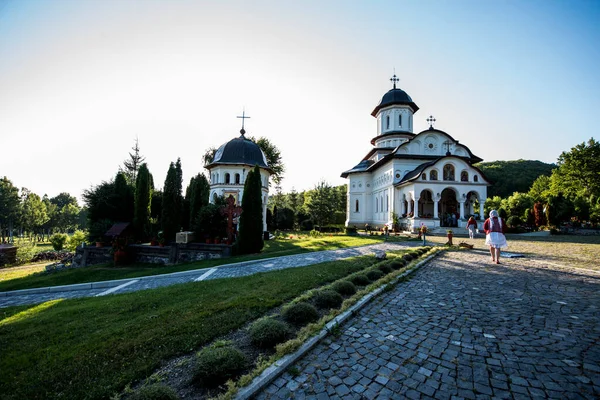 Orthodox Monastery Cartisoara Dedicated Holy Apostles Peter Paul Attested From14Th — Stock Photo, Image