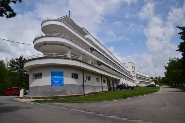Tudor Vladimirescu Pneumophthiziology Hospital Monumento Arquitetônico Construído Forma Navio Três — Fotografia de Stock