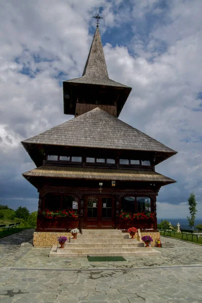 Dobrita Klosteret Gorj Med Sin Træ Ortodokse Kirke Bygget Maramuresisk - Stock-foto