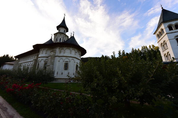 Putna Monastery,dedicated to Dormition of Mother of God, Orthodox Christian monastic place, founded by Voivode Stefan the Great and Saint ofOrthodox Christians in Romania