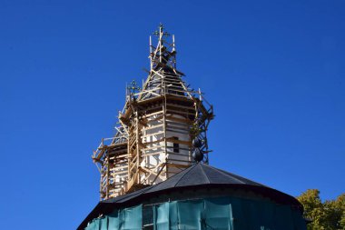 İsrail şehrinde Bakire Meryem 'in kutsal üçlüsü kilisesi.