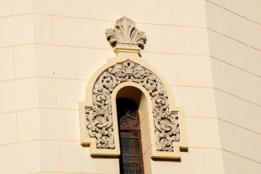 Kurtarıcının kilisesinin penceresinden dökülen kan. Rusya 'ya. St. Petersburg, Rusya.