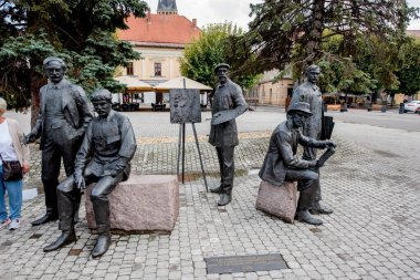 Yazın en çok kirletilmiş şehirlerin başkentinin heykeli.