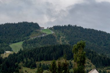 Karpat dağlarının güzel bir görüntüsü.