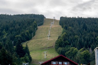 Piste 'nin kayak eğiminin görünümü