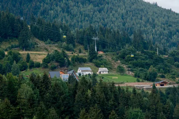 Karpatlar 'daki güzel dağ manzarası