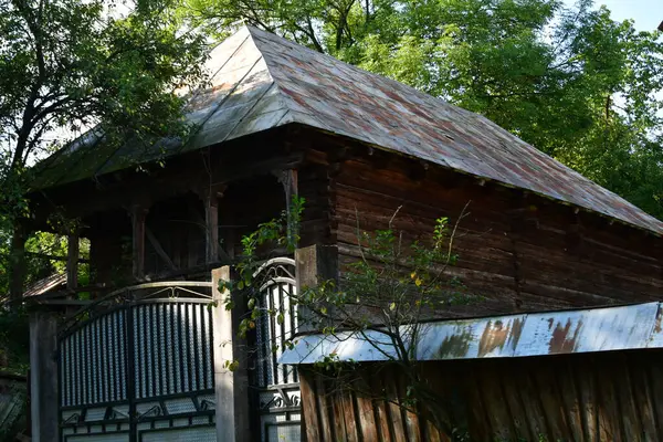 Ormandaki ahşap ev.