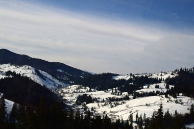 Dağların güzel manzarası