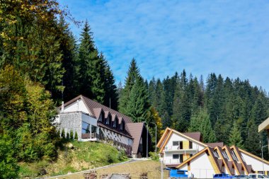 Dağın tepesinden manzara. güzel doğa.