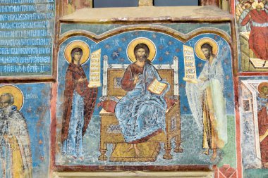 Eski ahşap ortodoks kilisesinin içi