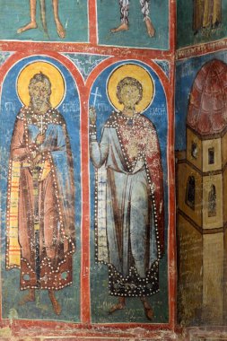 Kudüs, İsrail 'deki eski kilisenin içi.