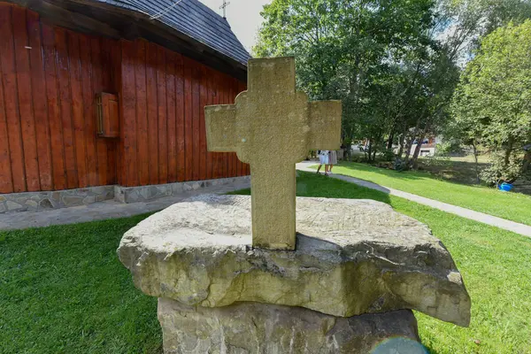 Krzyż Prawosławnego Klasztoru Wsi Sozopol — Zdjęcie stockowe