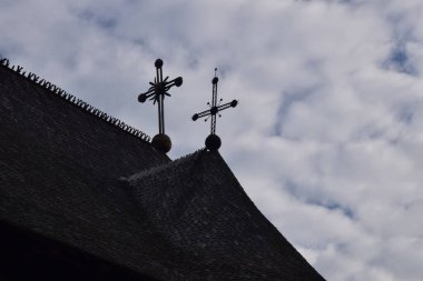 Güzel kilise binasının manzarası.
