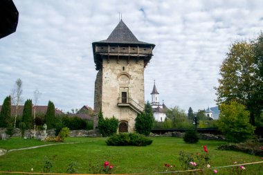 Romanya 'nın ortaçağ kenti Moliva' nın kalesi.