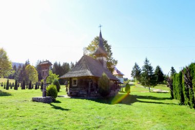 wooden chapel in carpathians
