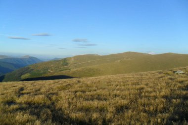 Karpat Dağları 'ndaki güzel dağ manzarası