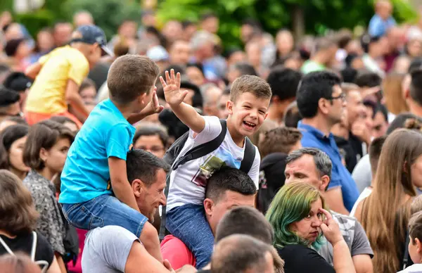 Kiev, Ukrayna - 16 Temmuz, 2017: Bağımsızlık Halkı