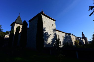 Görkemli ortaçağ mimarisinin manzarası