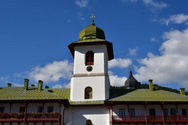 Kutsal Üçleme Manastırı 'ndaki şekil değiştirme kilisesi Svaneti, Gürcistan' daki kutsal üçleme..