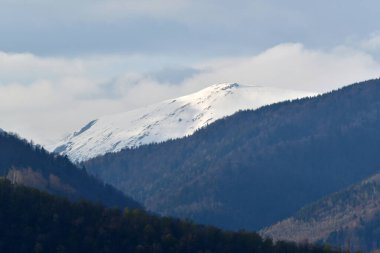 Karlı güzel kış manzarası