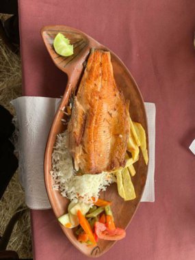 Bir yemeğin mutfak fotoğrafı.