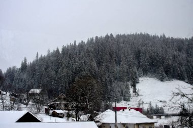 Dağların güzel manzarası