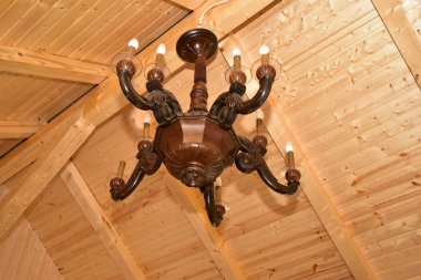 Eski tarz evin tavanı.