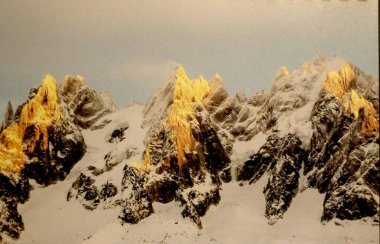 Dağların güzel manzarası