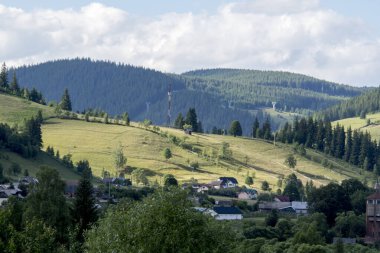 Yazın Karpat Dağları.
