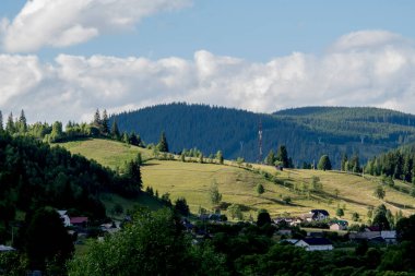 güzel yaz dağ manzarası