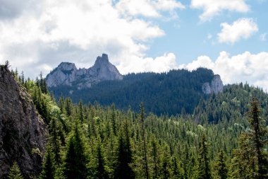 Tatra 'da bir dağ zirvesi manzarası