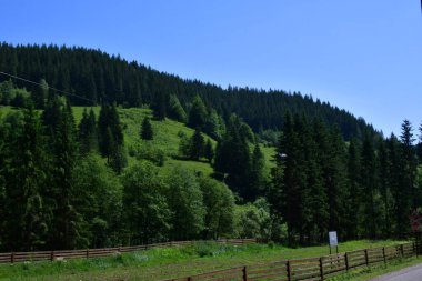 Dağların güzel manzarası