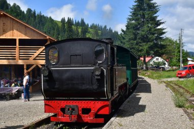 Buharlı araba dağlarda