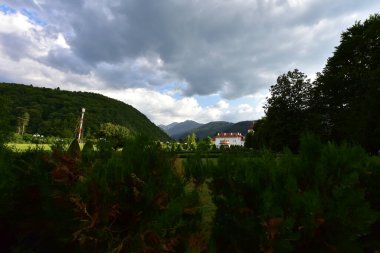 Dağlardaki güzel yaz manzarası